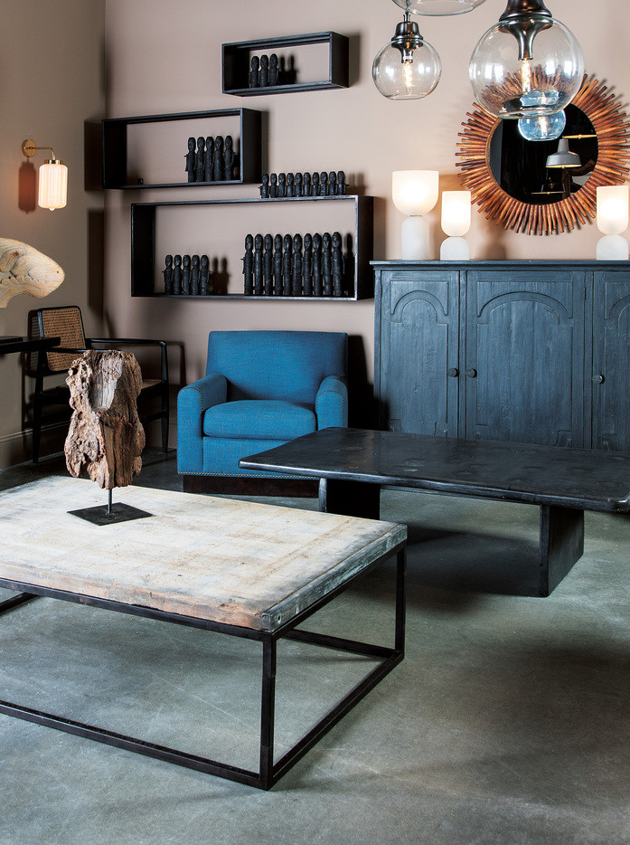 Set of 3 Wooden Puppets Decor