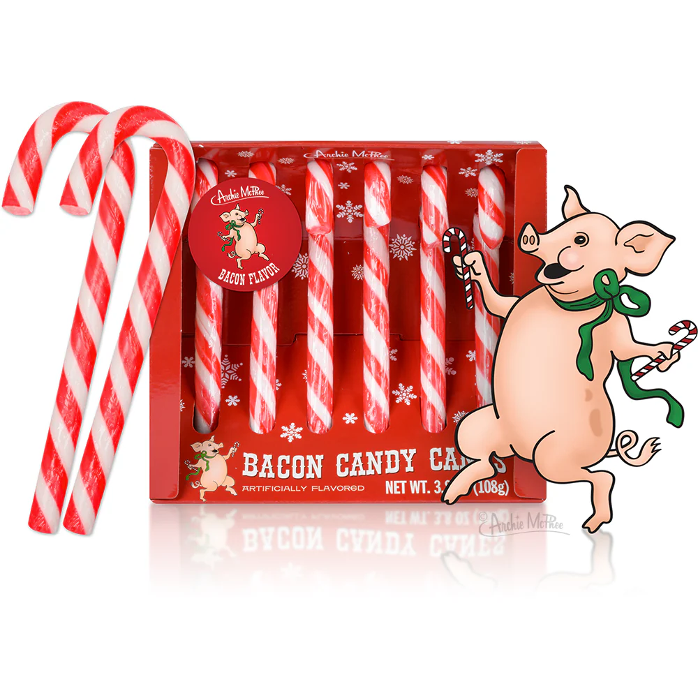 Bacon Flavored Candy Canes