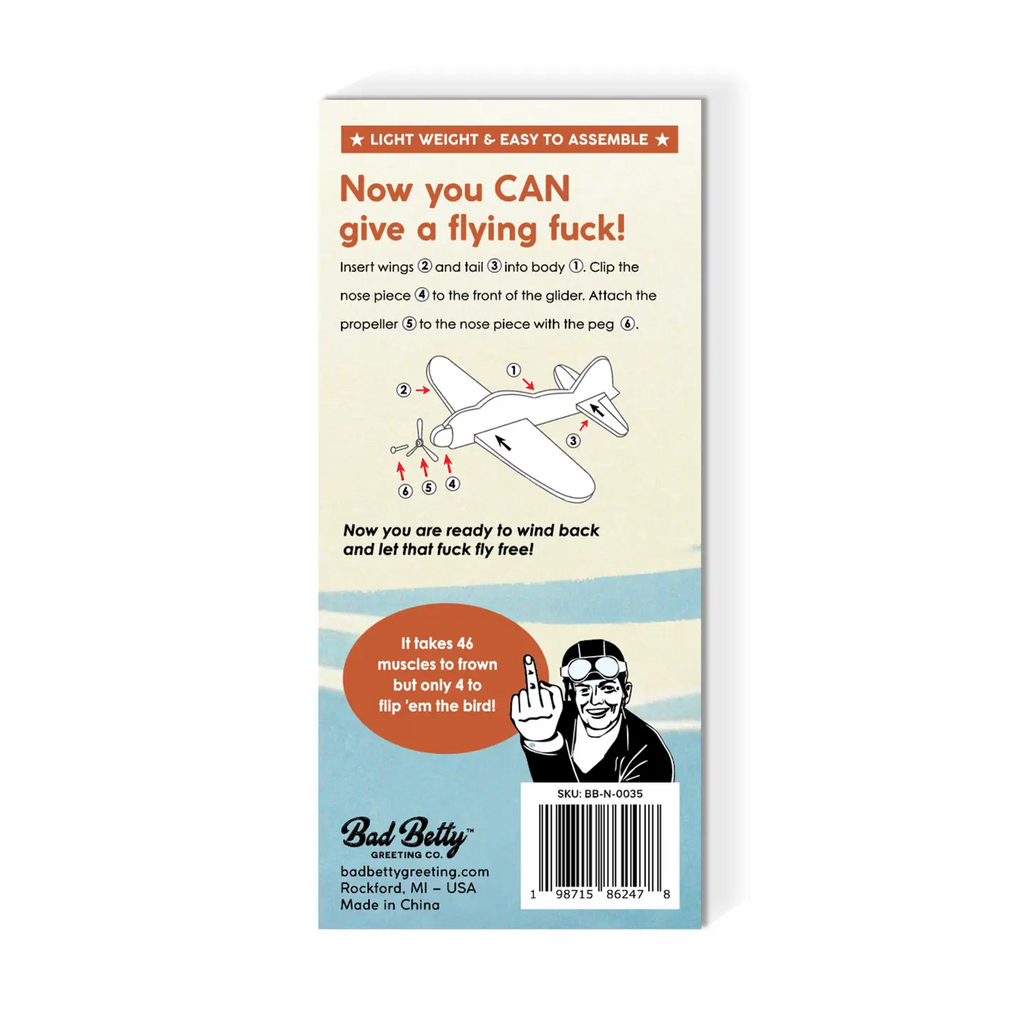 Flying Fuck Novelty Foam Flying Glider