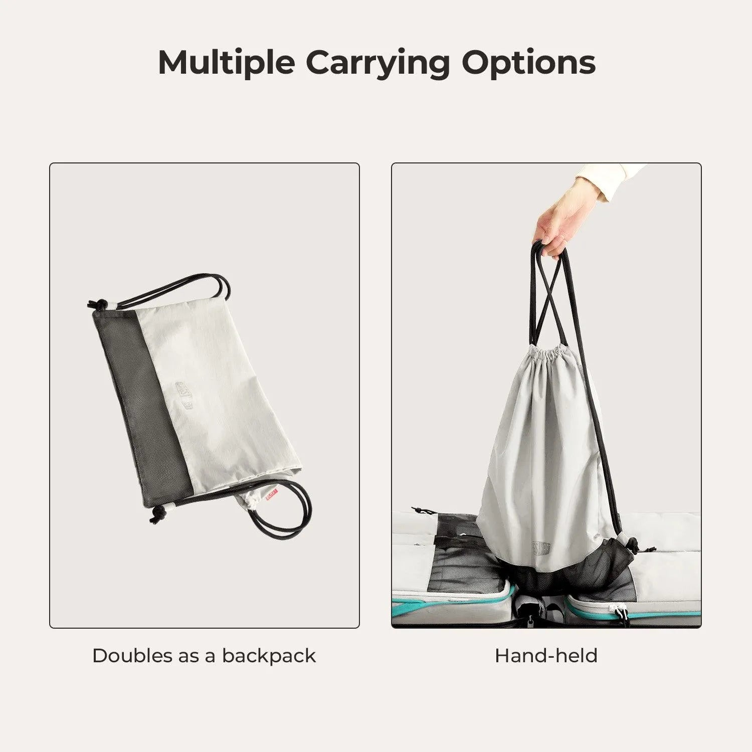 Bagsmart Blast 6pc Compression Travel Packing Cubes Set in Peyote