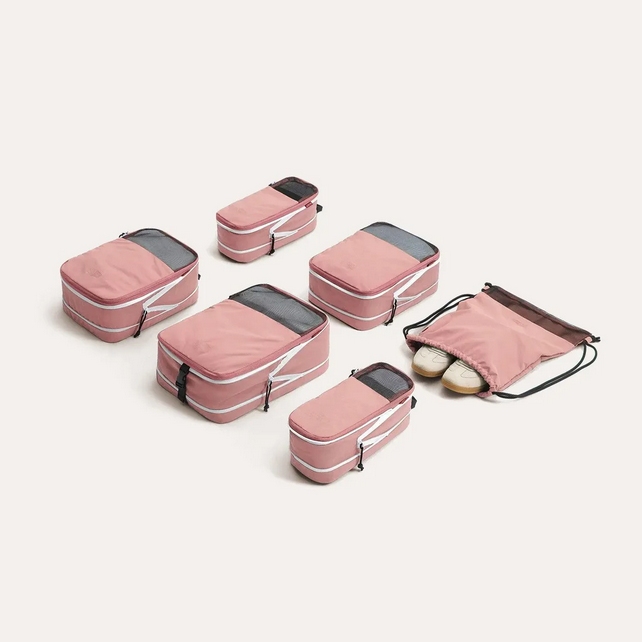 Blast 6pc Compression Travel Packing Cubes Set