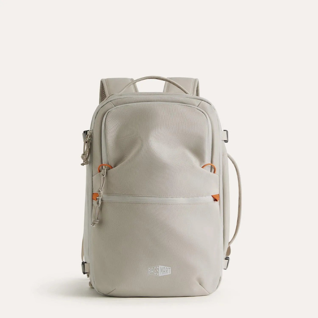 Bagsmart Faro Carry On Travel Backpack Set in Bone White