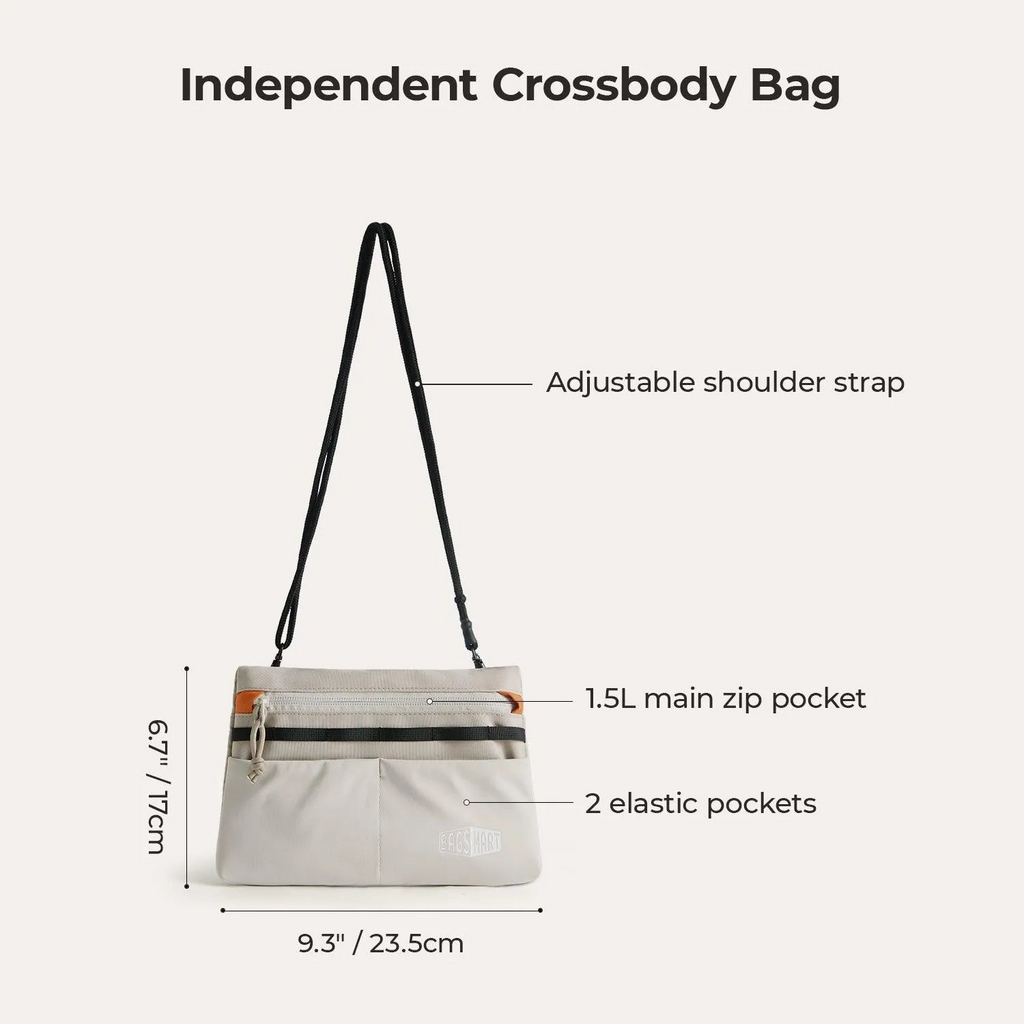 Bagsmart Faro Carry On Travel Backpack Set in Bone White