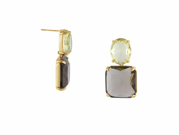 Aura Allure Stone Cut Luxe Earrings