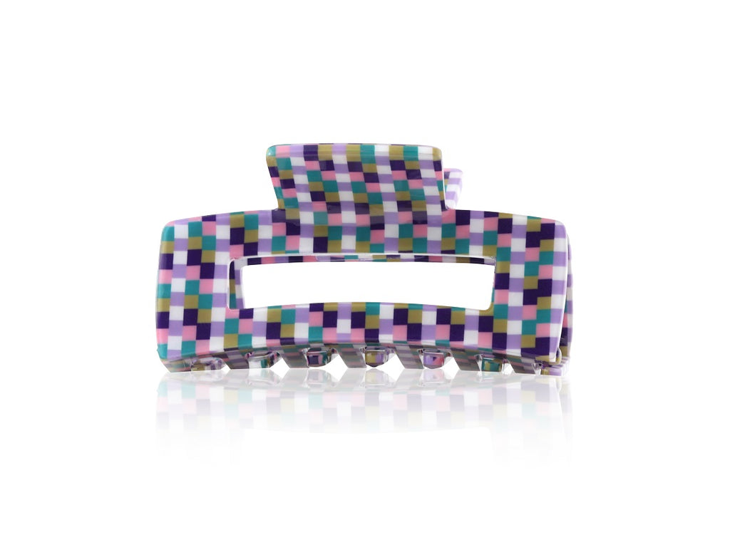 Farah Checkered Resin Hairclip