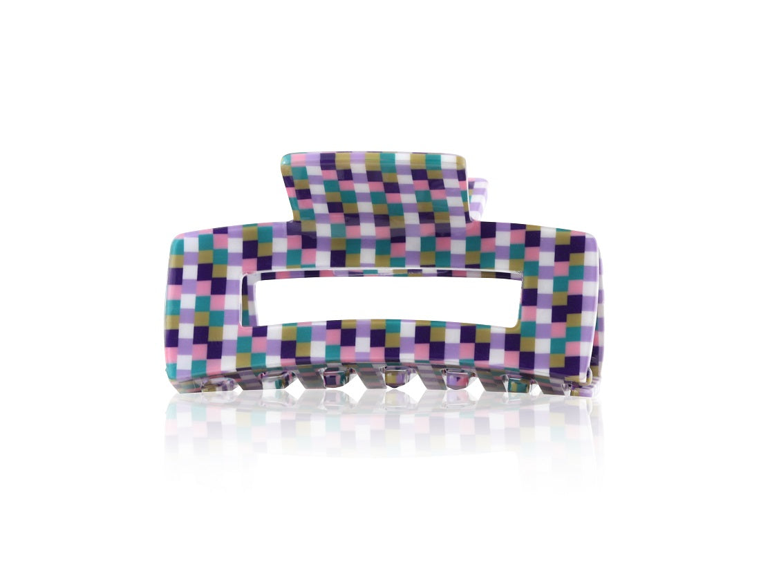 Farah Checkered Resin Hairclip