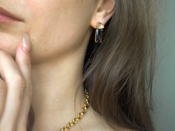 Kim Allure Stone Cut Luxe Earrings
