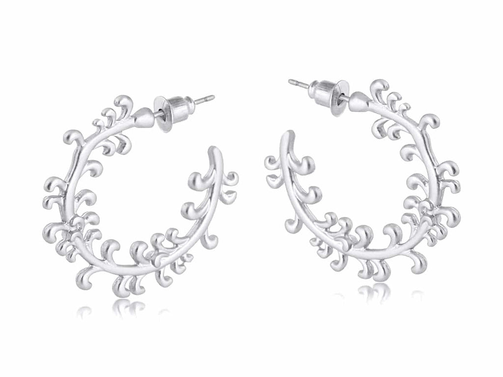 Selma Ornamental Hoop Earrings