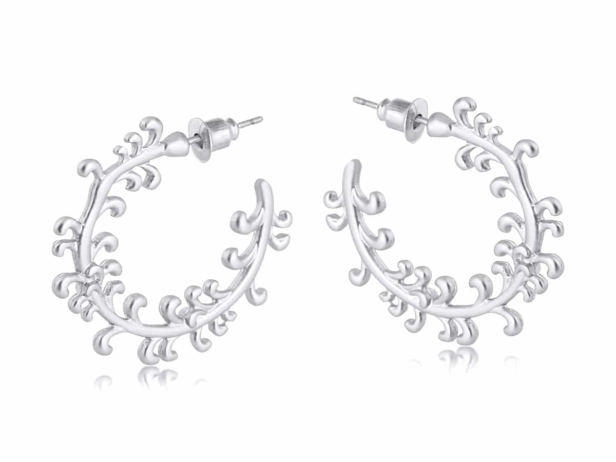 Selma Ornamental Hoop Earrings
