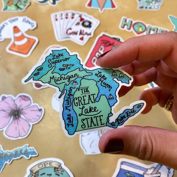 Big Moods Vinyl Stickers Great Lakes State