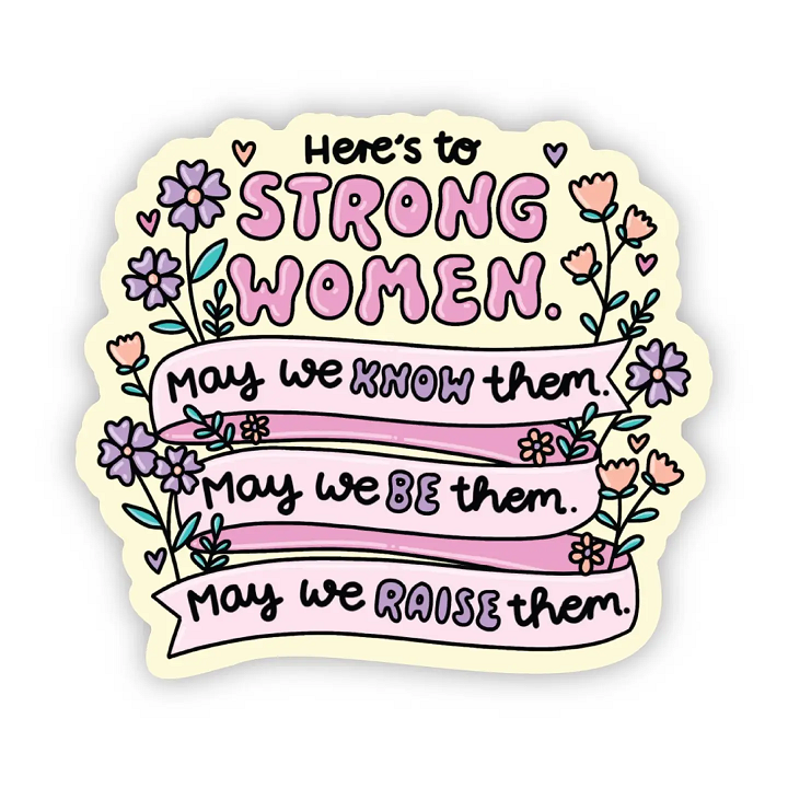 Big Moods Vinyl Stickers Strong Women