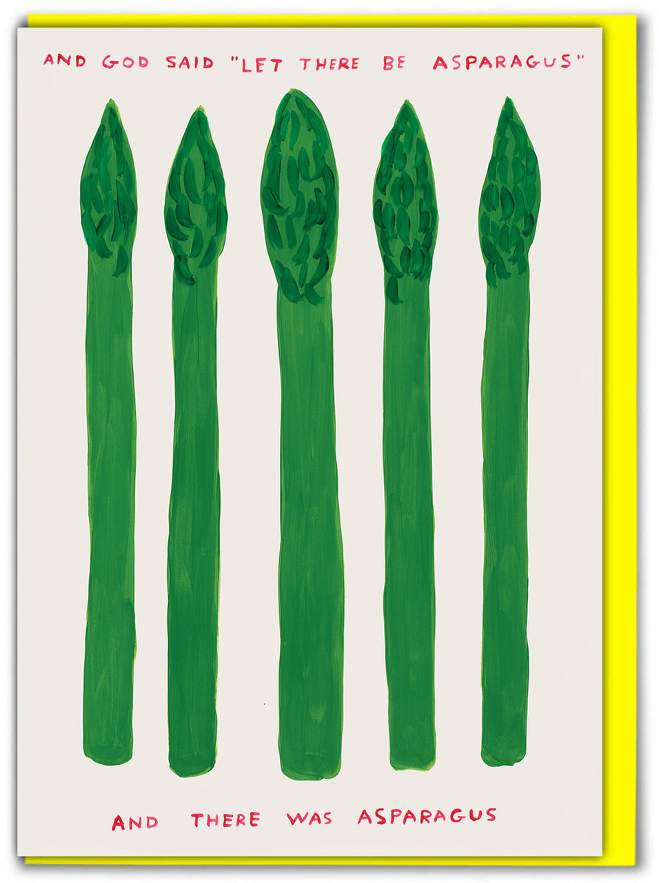 Asparagus Birthday Card
