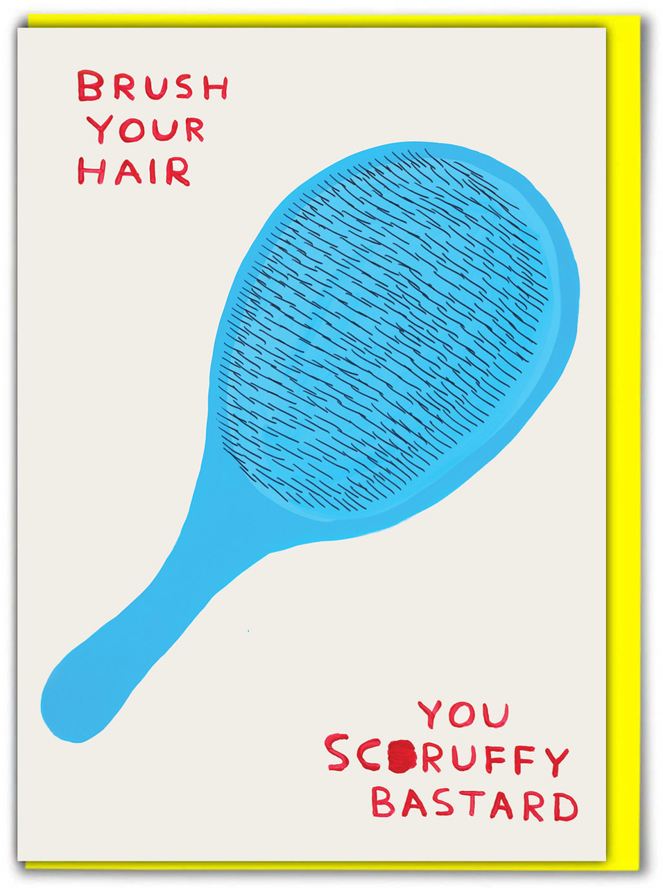 Brush Your Hair Birthday Card