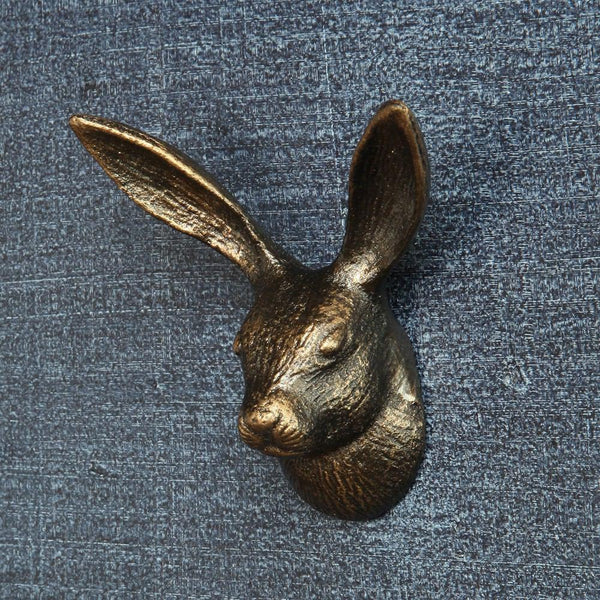 Bronze Hare Wall Hook