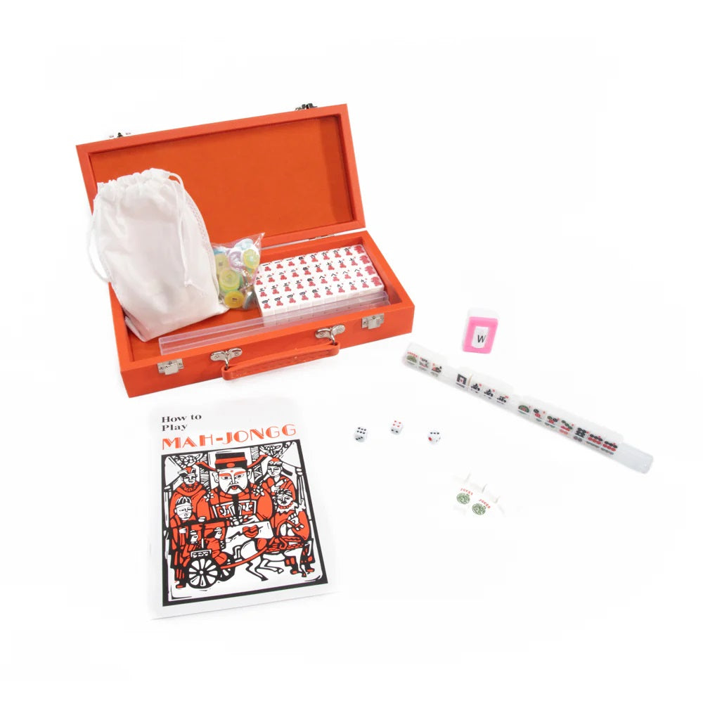 Brouk & Co.'s Mini Travel Mahjong Set in Orange