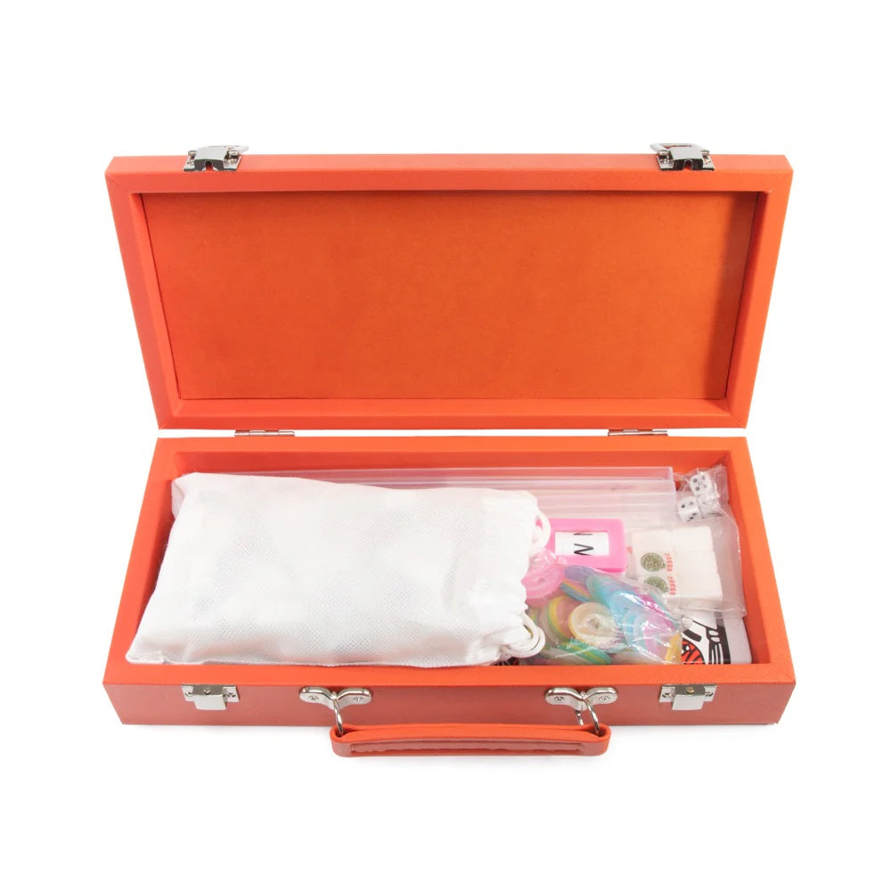 Brouk & Co.'s Mini Travel Mahjong Set in Orange