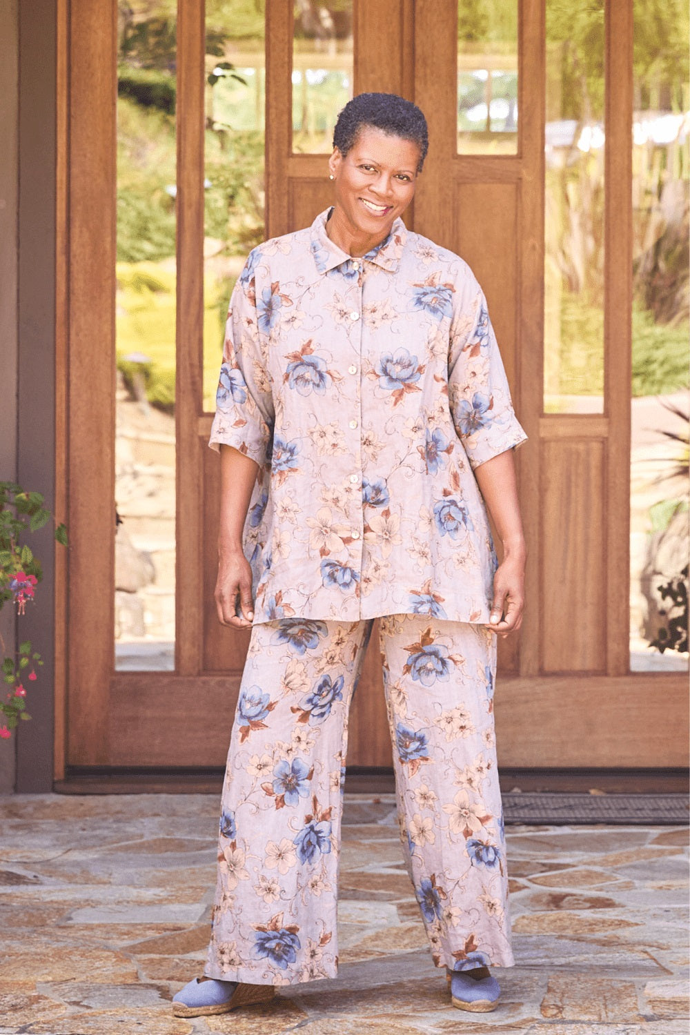 Bryn Walker Gordon Shirt in Owl Print Linen