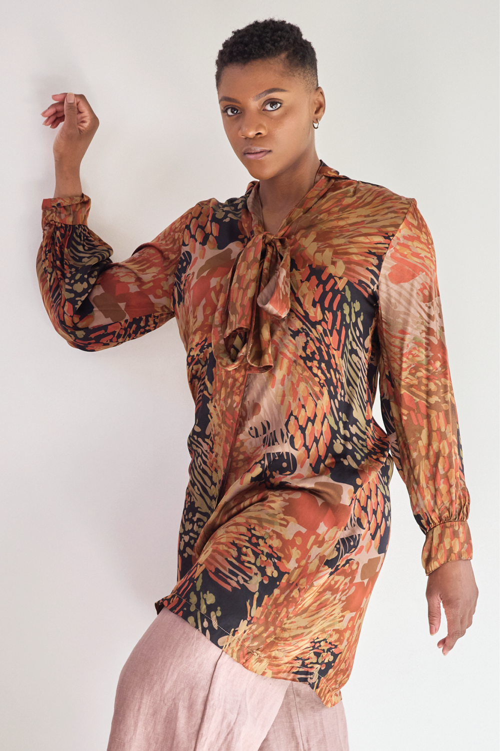 Bryn Walker's Tie Neck Tunic in Lune