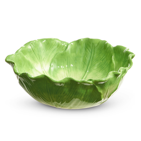 Green Cabbage Bowl / 10"