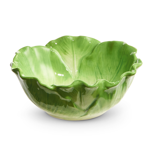 Green Cabbage Bowl 6.5"