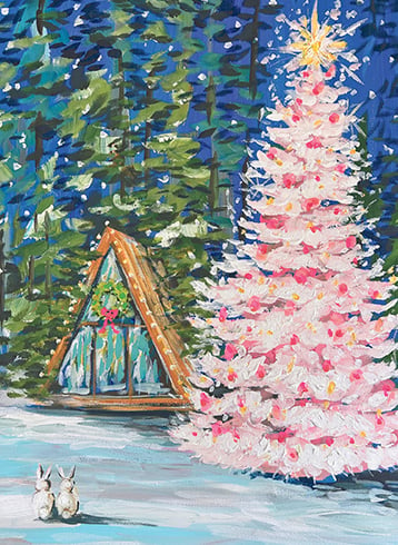 Christmas Cabin Holiday Card