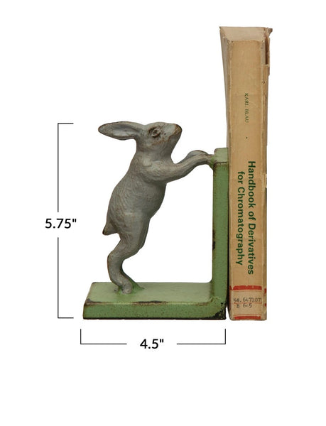 Cast Iron Rabbit Book End