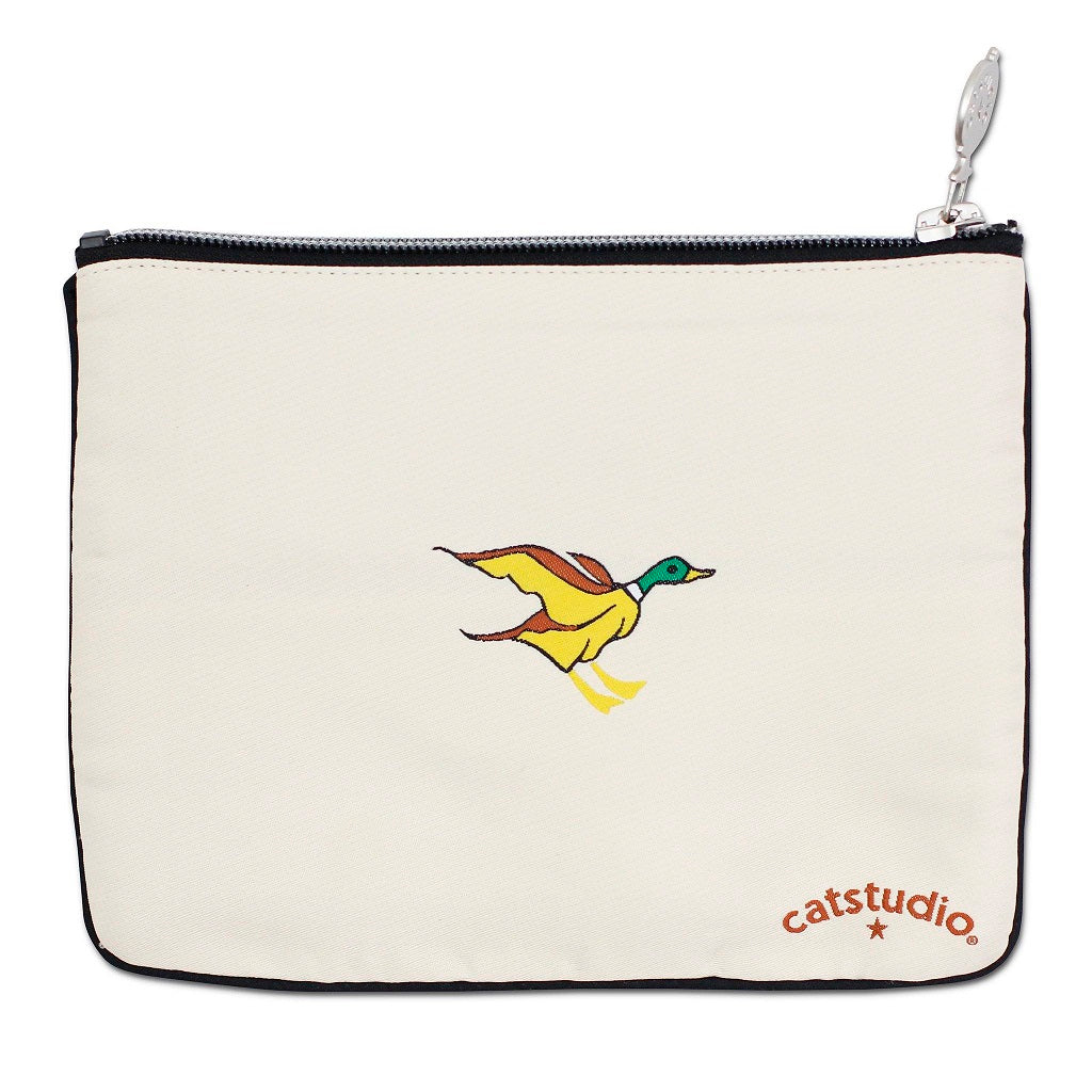 Michigan Themed Canvas Zip Pouch