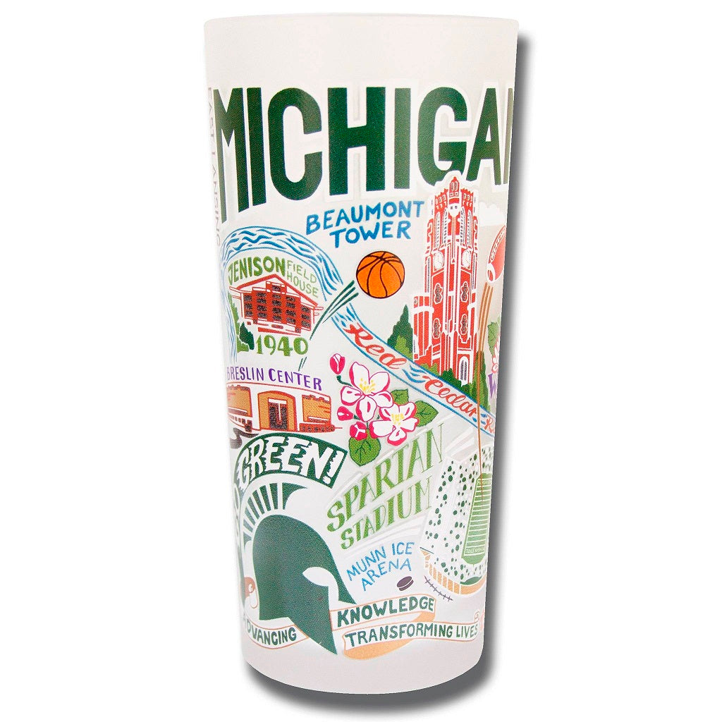 Michigan Themed Frosted Glass / Click for Styles