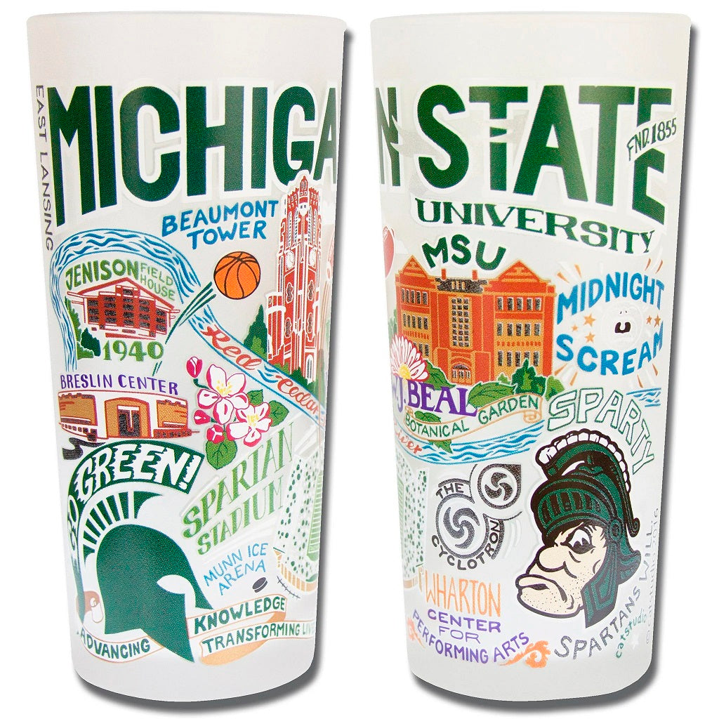 Michigan Themed Frosted Glass / Click for Styles