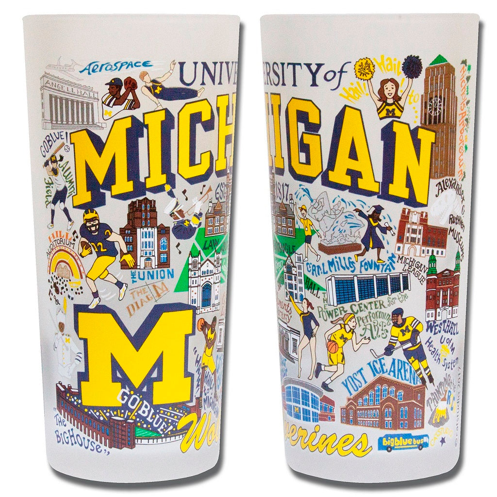 Michigan Themed Frosted Glass / Click for Styles