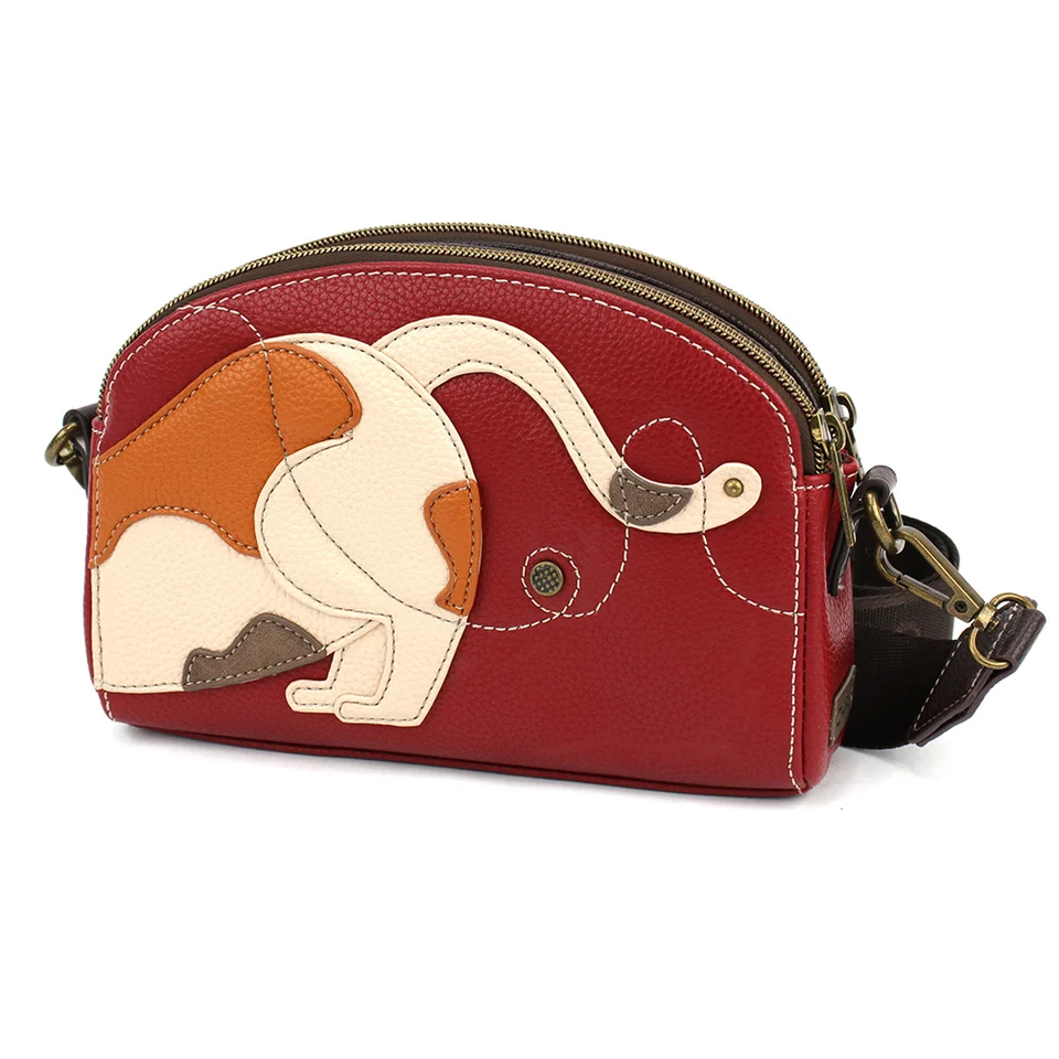 Cat Toaster Crossbody Bag / Burgundy