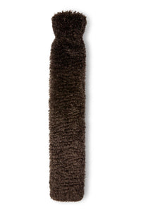 Charlie Curly Faux Fur Water Bottle in Coco