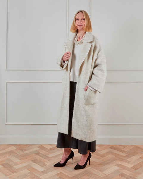 Chalk UK Sienna Coat in Light Beige