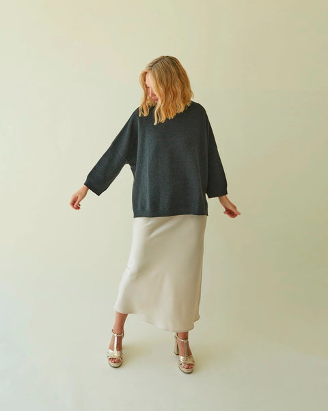 Chalk UK's Vicki Jumper in Charcoal