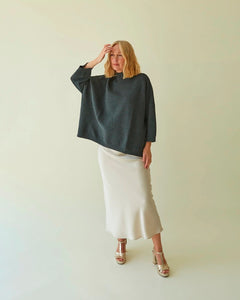 Chalk UK's Vicki Jumper in Charcoal