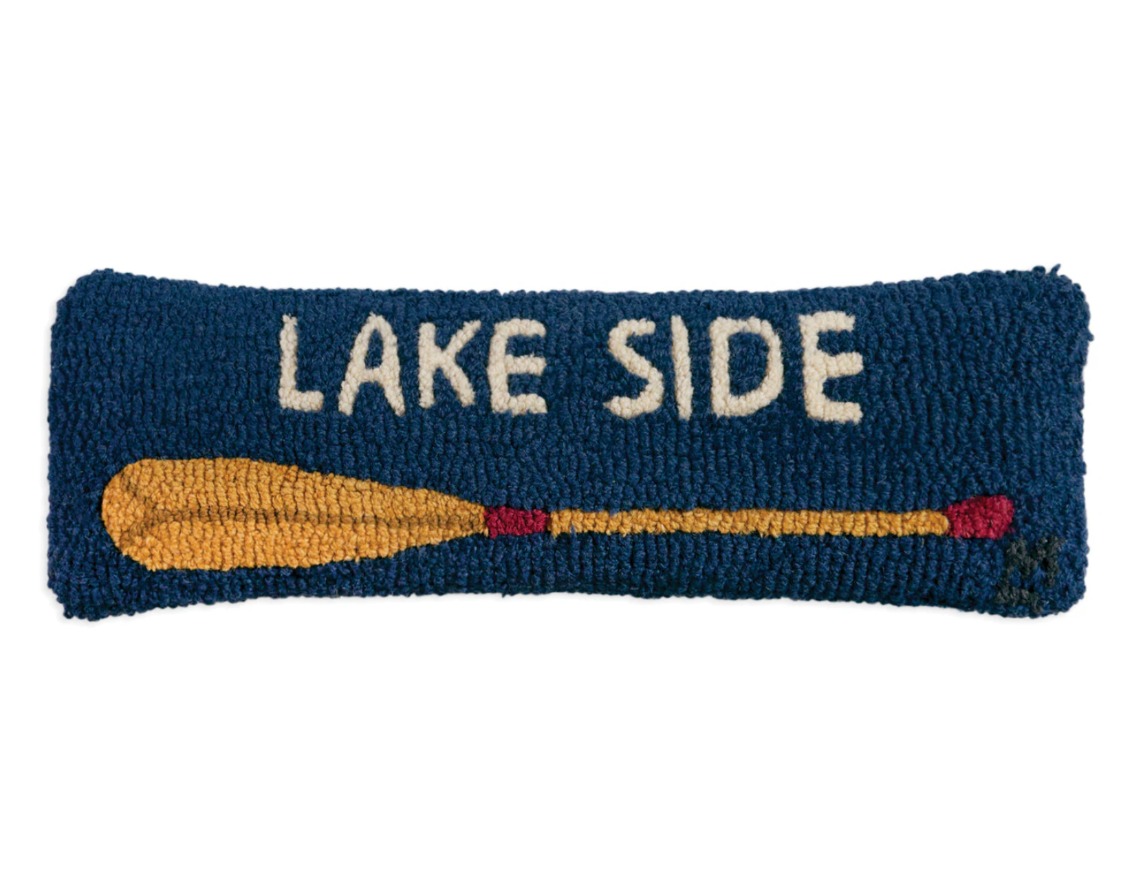 Lakeside Oar Hooked Wool Pillow