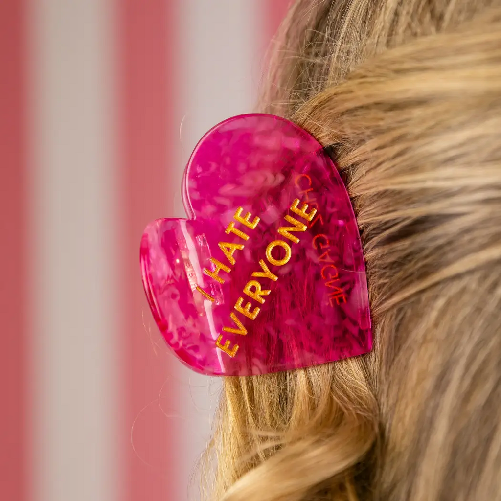 I Hate Everyone Hair Clip