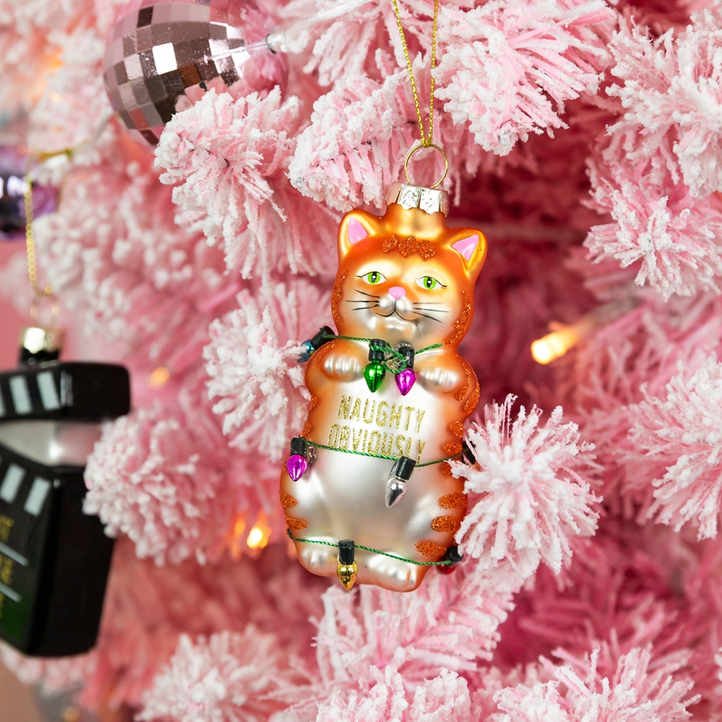 Chez Gagne's Naughty Obviously Glass Ornament
