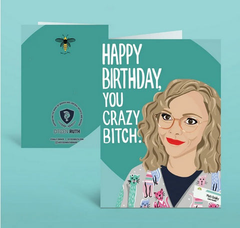 You Crazy Bitch Yellowjackets Birthday Card
