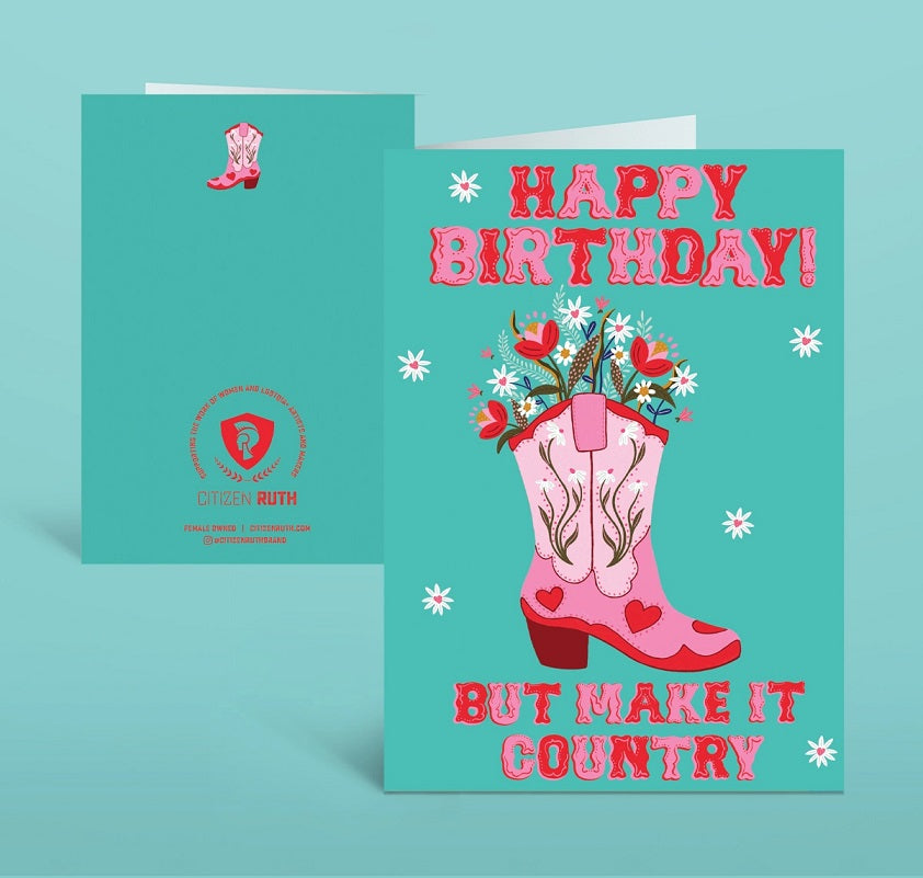 Happy Birthday but Make it Country Card