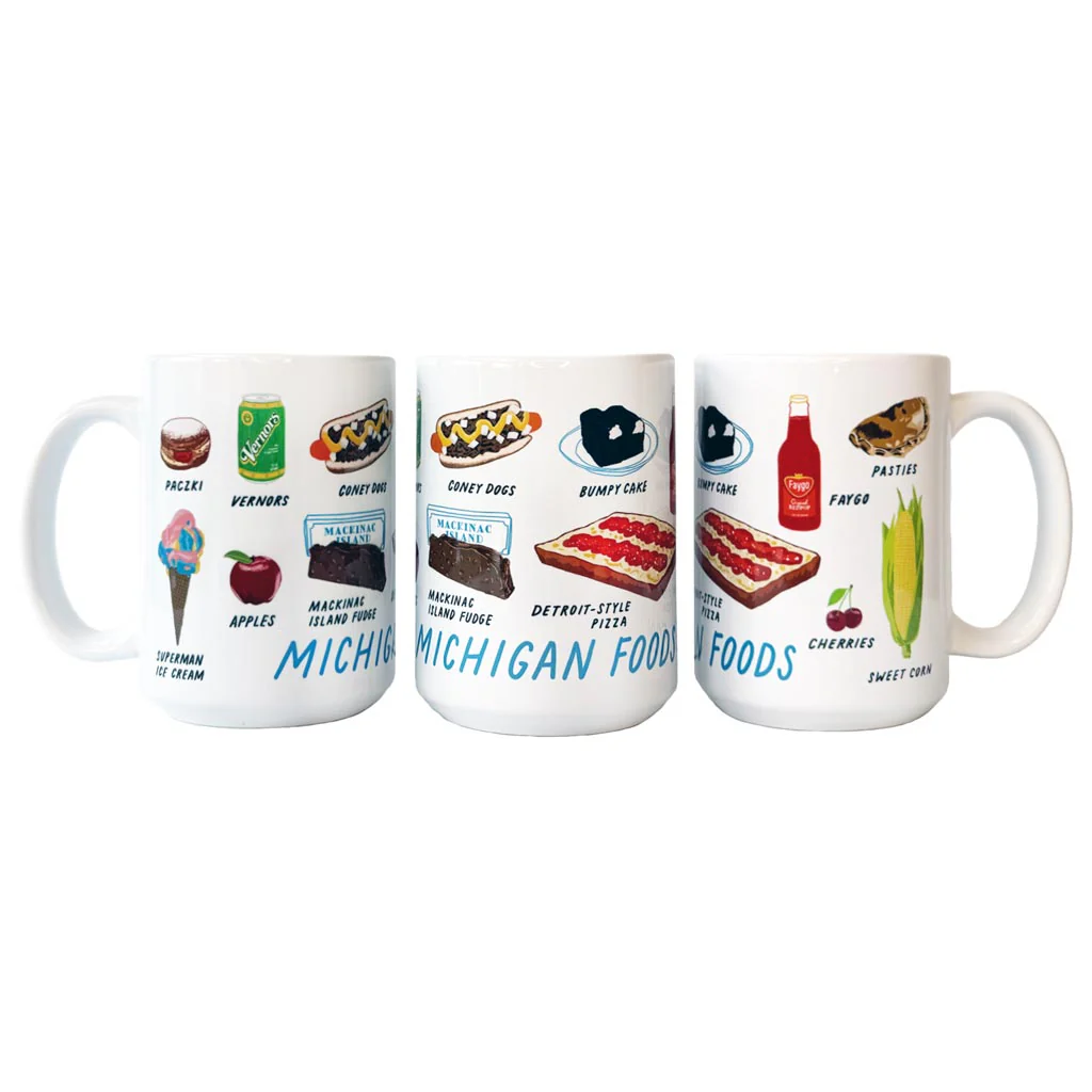 City Bird Michigan Foods Mug