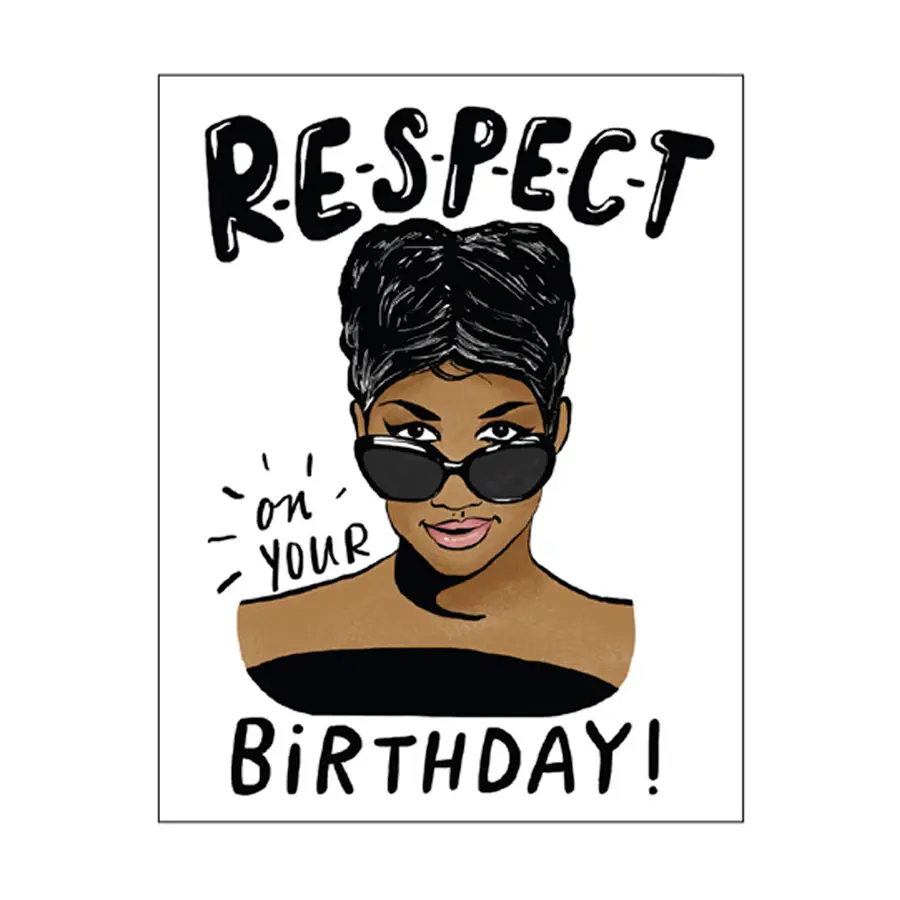 Aretha Respect Birthday Card