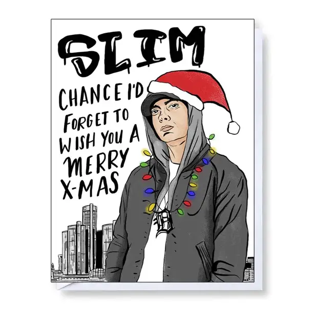 Eminem Slim Chance Christmas Card