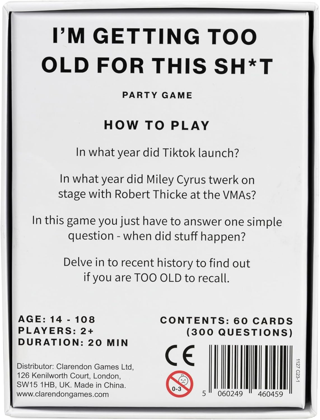 I'm Getting Too Old for This Sh*t Party Game