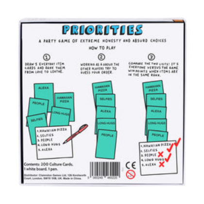 Priorities: A Party Game of Absurd Choices