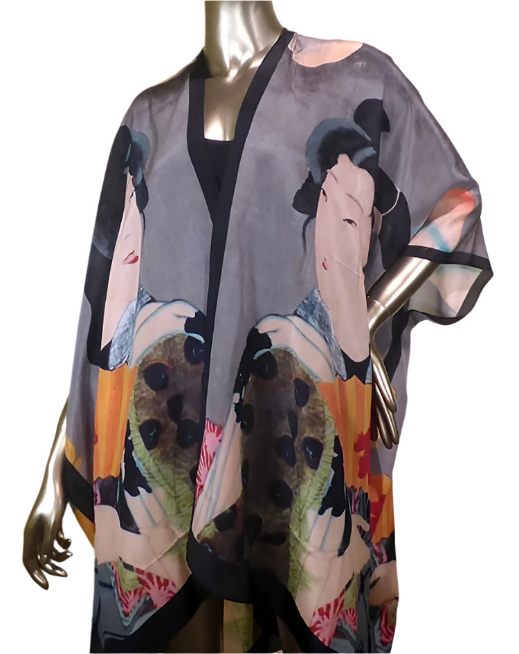 Cocoon House Silk Kimono Grace
