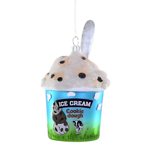 Cookie Dough Ice Cream Ornament