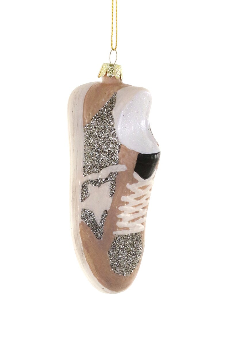 Cody Foster Luxe Star Silver Sneaker Ornament