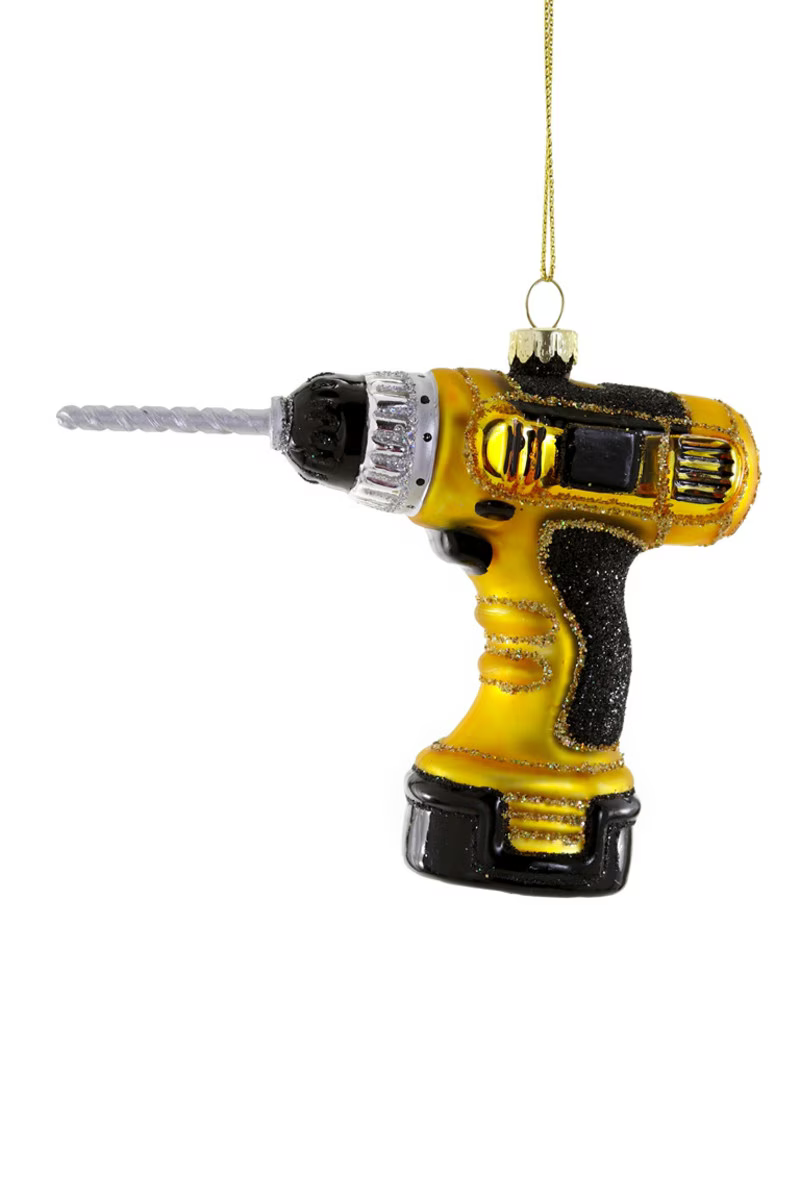 Cody Foster's Yellow Cordless Drill Ornament