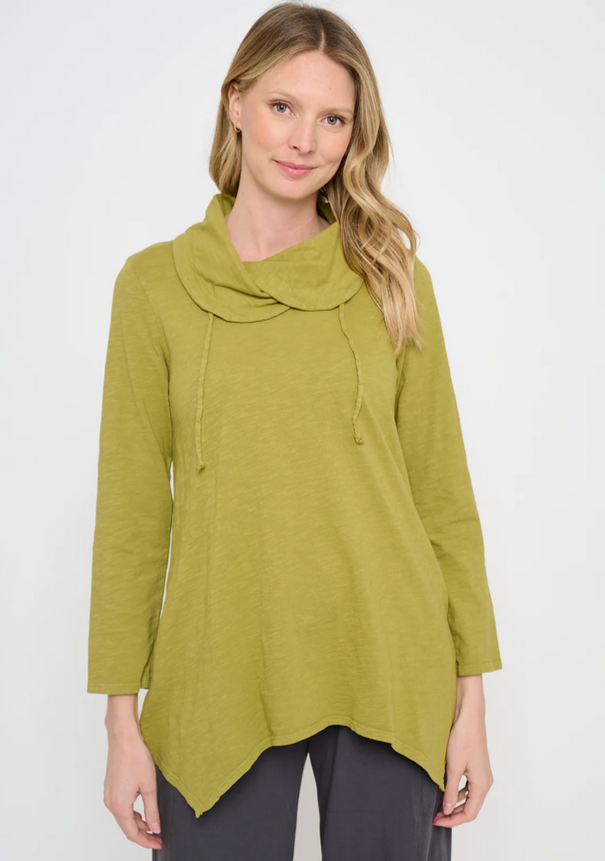 Cotton Lani's Jersey Slub A-Line Tunic in Spud